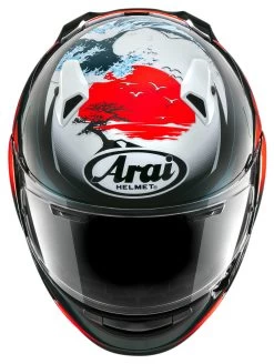 Arai Quantum-X Wave Helmet 5 Arai Quantum-X Wave Helmet -Cycling Helmet Shop arai quantum x wave helmet black red white 2