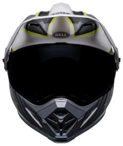 Bell Helmets Bell MX-9 Adventure Mips Dalton Helmet -Cycling Helmet Shop bell mx9 adventure mips dalton helmet white grey hi viz yellow 1