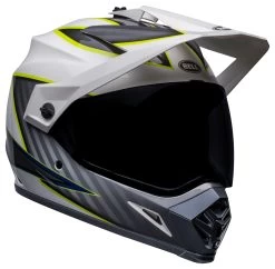 Bell Helmets Bell MX-9 Adventure Mips Dalton Helmet -Cycling Helmet Shop bell mx9 adventure mips dalton helmet white grey hi viz yellow 2