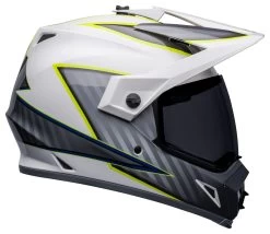 Bell Helmets Bell MX-9 Adventure Mips Dalton Helmet -Cycling Helmet Shop bell mx9 adventure mips dalton helmet white grey hi viz yellow 3