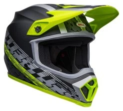 Bell Helmets Bell MX-9 Mips Offset Helmet -Cycling Helmet Shop bell mx9 mips offset helmet black hi viz yellow grey 2