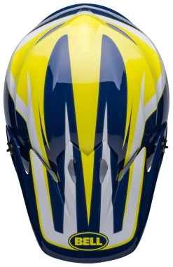 Bell Helmets Bell MX-9 Mips Spark Helmet -Cycling Helmet Shop bell mx9 mips spark helmet gloss blue yellow 7