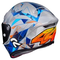 HJC RPHA 1N Espargaro Helmet -Cycling Helmet Shop hjcrpha1 n espargaro helmet silver blue orange 3