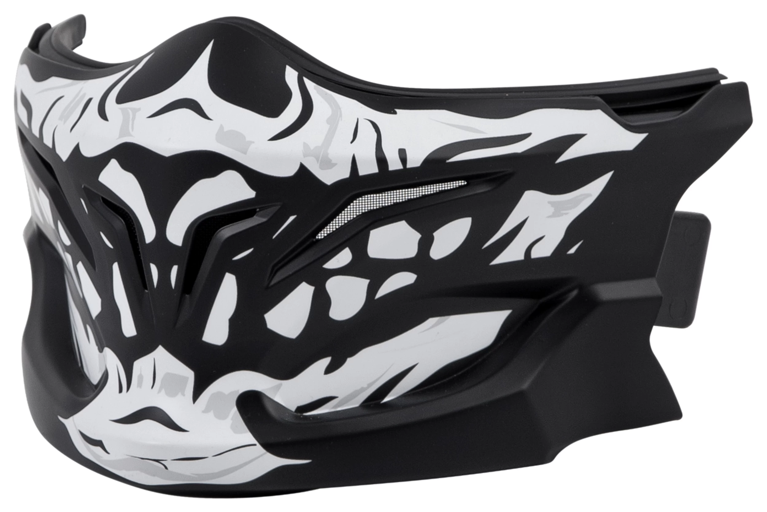 Scorpion EXO Covert Skull Face Mask Black/White [Open Box]