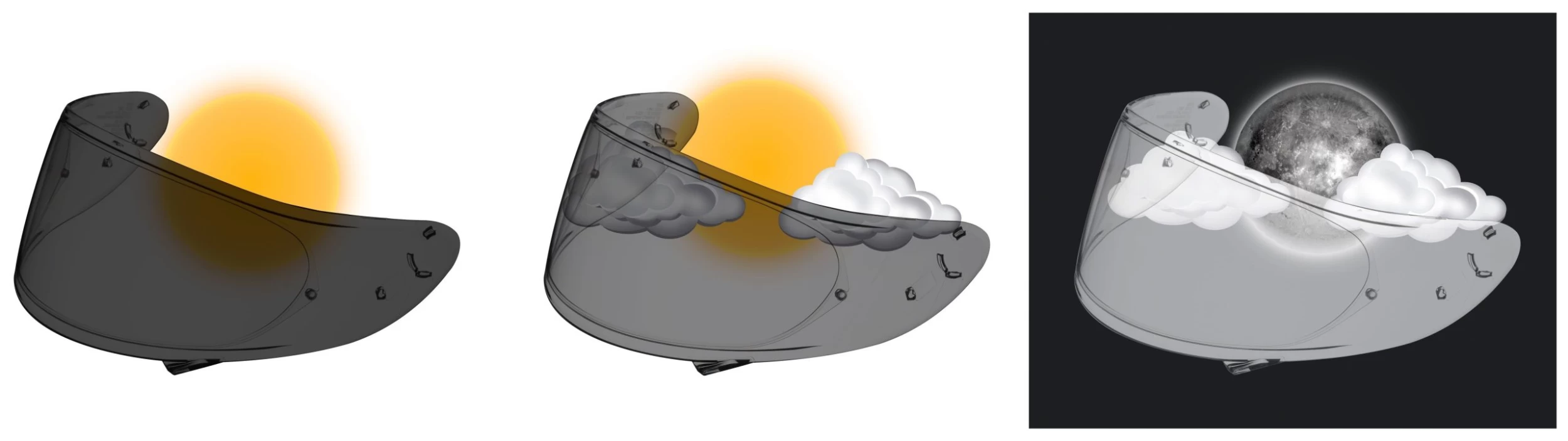 Shoei CWR-F2 Photochromic Face Shield 2 Shoei CWR-F2 Photochromic Face Shield - Image 2