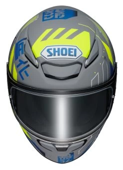 Shoei RF-1400 Accolade Helmet 6 Shoei RF-1400 Accolade Helmet -Cycling Helmet Shop shoei rf1400 accolade helmet grey blue yellow 2
