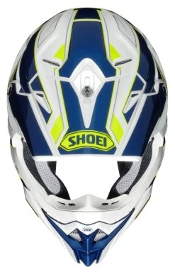 Shoei VFX-EVO Allegiant Helmet -Cycling Helmet Shop shoei vfxevo allegiant helmet white blue yellow 1
