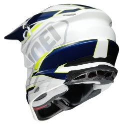 Shoei VFX-EVO Allegiant Helmet -Cycling Helmet Shop shoei vfxevo allegiant helmet white blue yellow 2